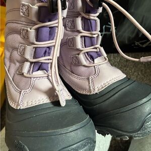 Purple and Black Winter Boots